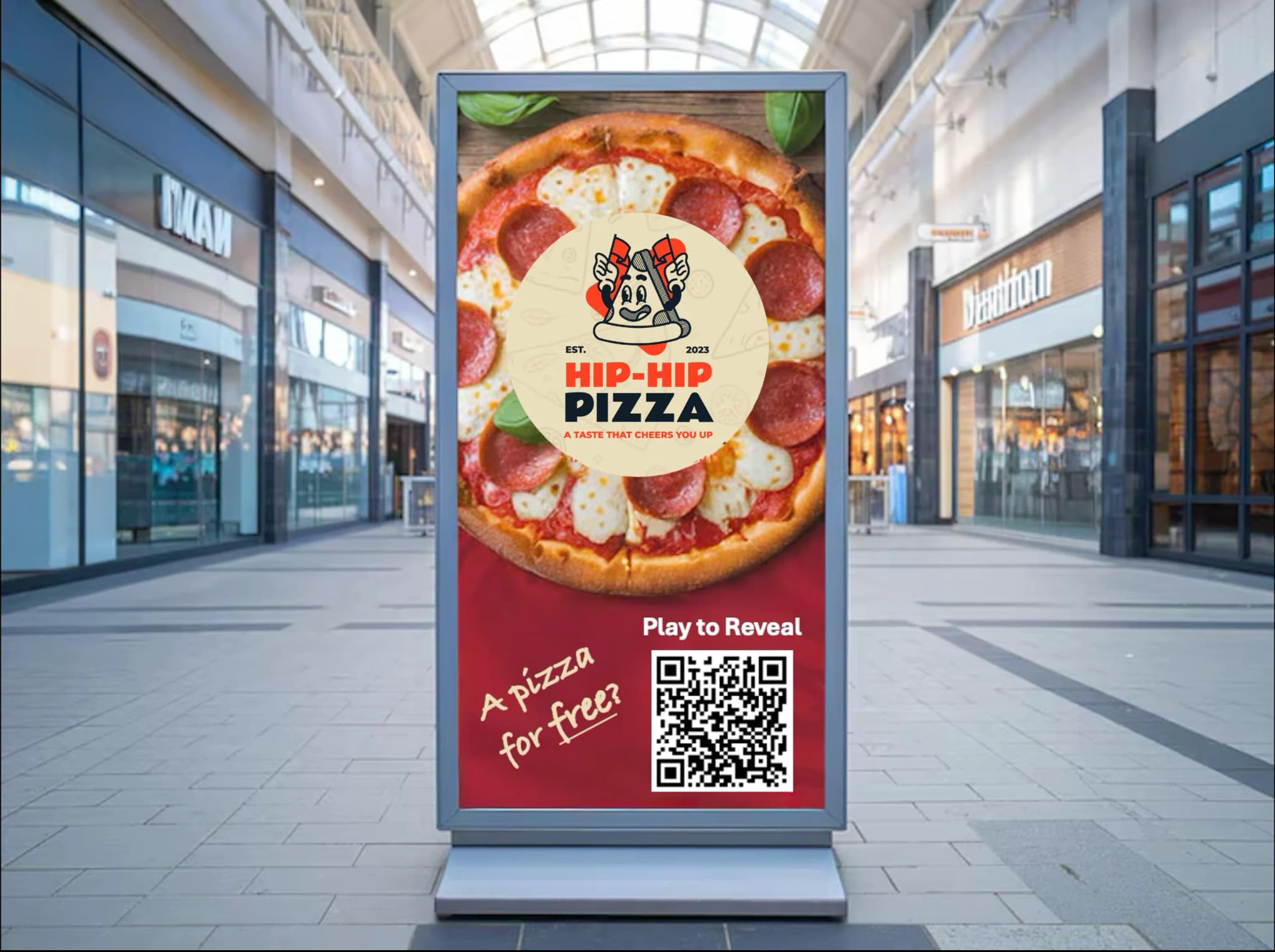 Pizza promotional banner